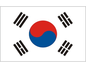 韩国国旗矢量图