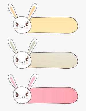 小兔子卡通边框