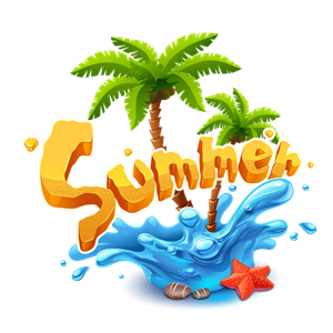 夏天summer艺术字素材