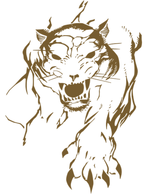 猎豹印花剪影