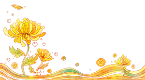 童话清新菊花插画