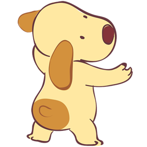 卡通狗透明图